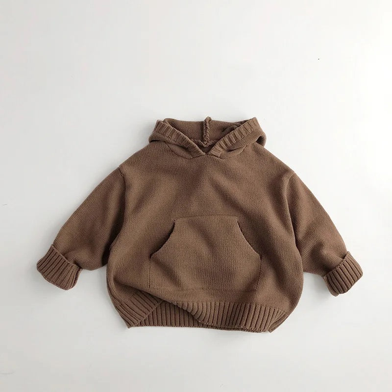 HOOD KNITTED JUMPER